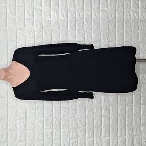 TALBOTS Soft Merino V-Neck Long Sleeve Sweater Dress